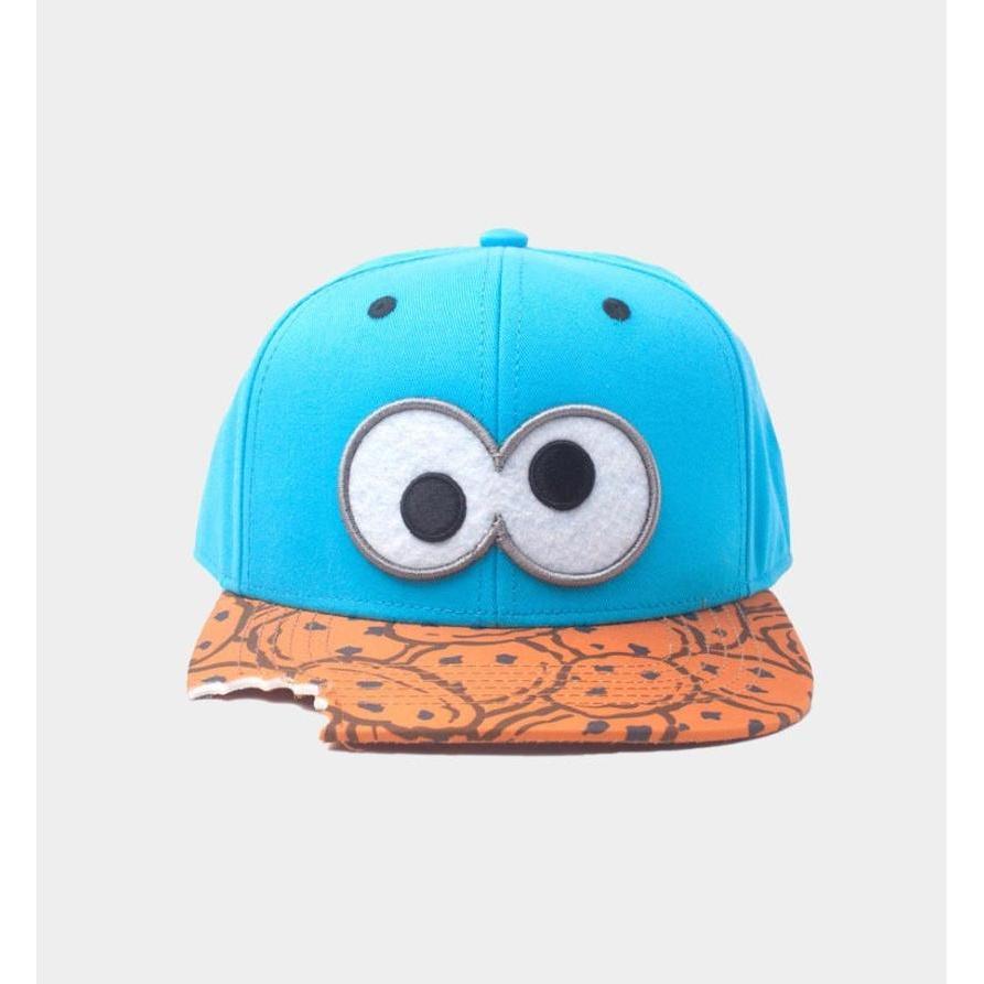 Thumbnail - Sesame Street, Herren, Cap, Cookie Bite Snapback Cap, Blau, Braun, (One Size)
