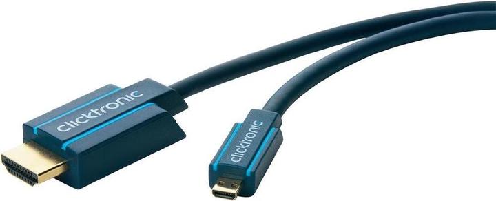 Image du produit clicktronic micro HDMI (Typ D) — HDMI (Typ A) (2 m, HDMI, 1.4)