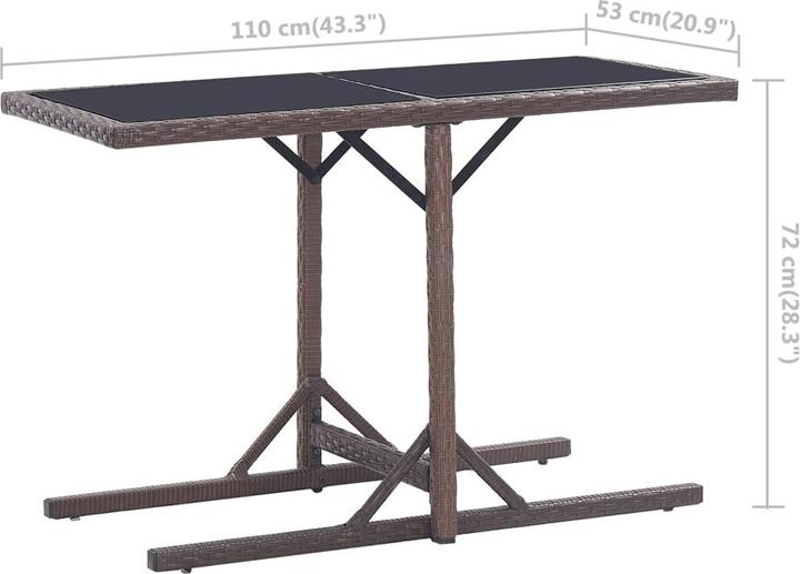 Produktbild vidaXL Gartentisch