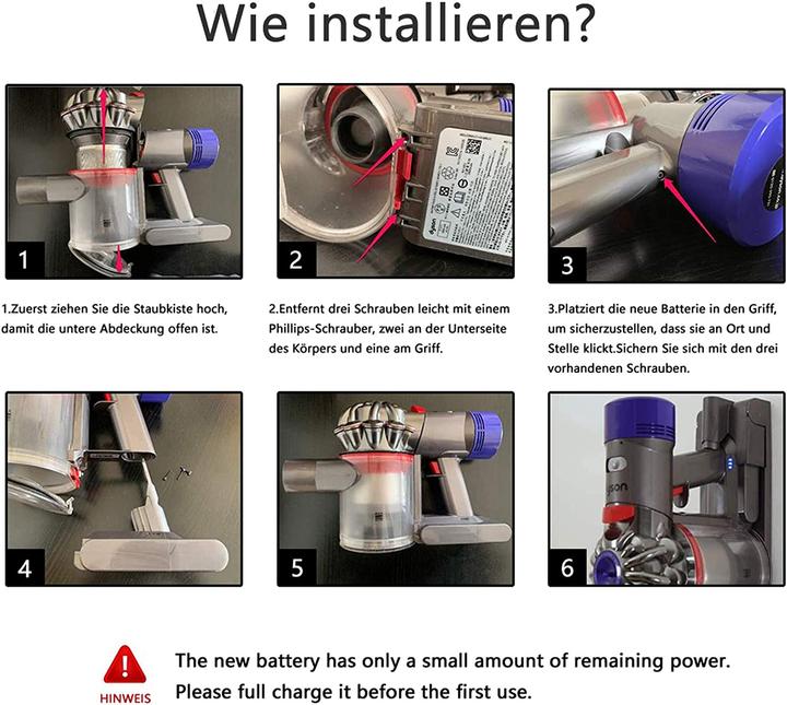 Produktbild Abakoo Ersatzakku für Dyson V8