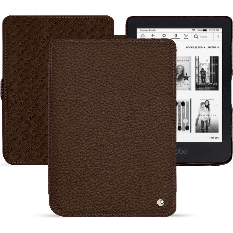 Noreve Lederschutzhülle horizontal (Kobo Clara 2e), Tablet Hülle, Braun