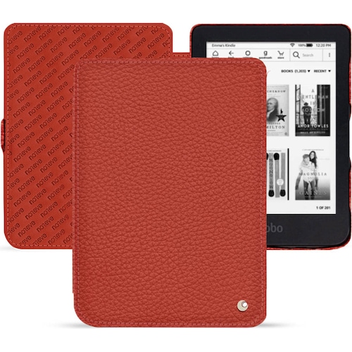 Noreve Lederschutzhülle horizontal (Kobo Clara 2e), Tablet Hülle, Orange