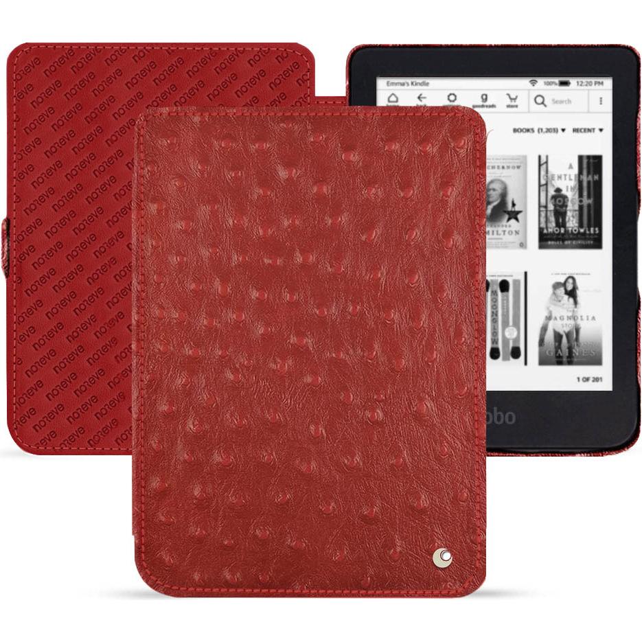 Noreve Lederschutzhülle horizontal (Kobo Clara 2e), Tablet Hülle, Rot