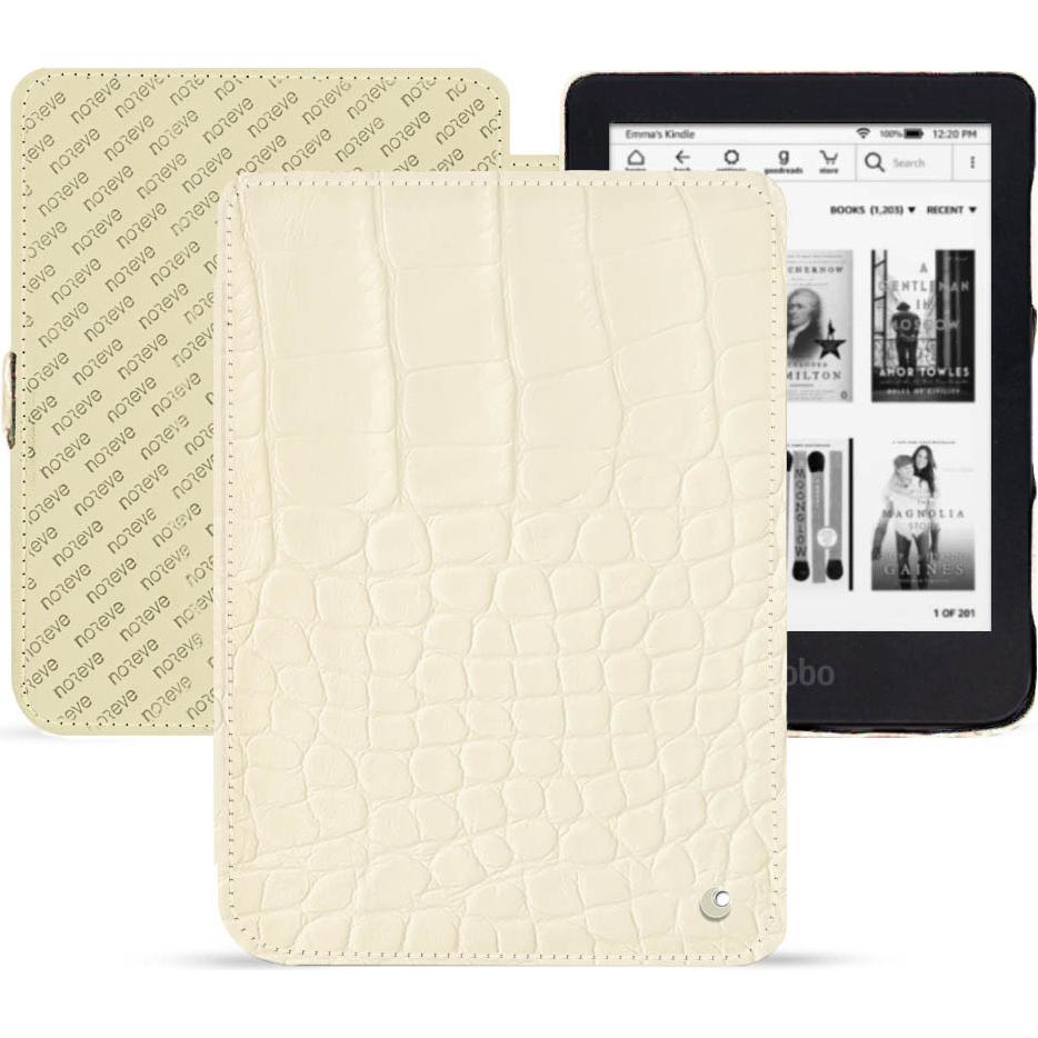 Noreve Lederschutzhülle horizontal (Kobo Clara 2e), Tablet Hülle, Beige