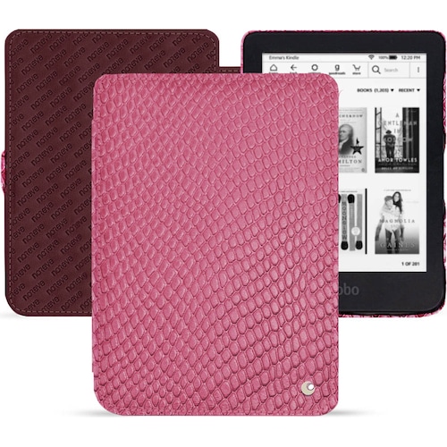 Noreve Lederschutzhülle horizontal (Kobo Clara 2e), Tablet Hülle, Rosa