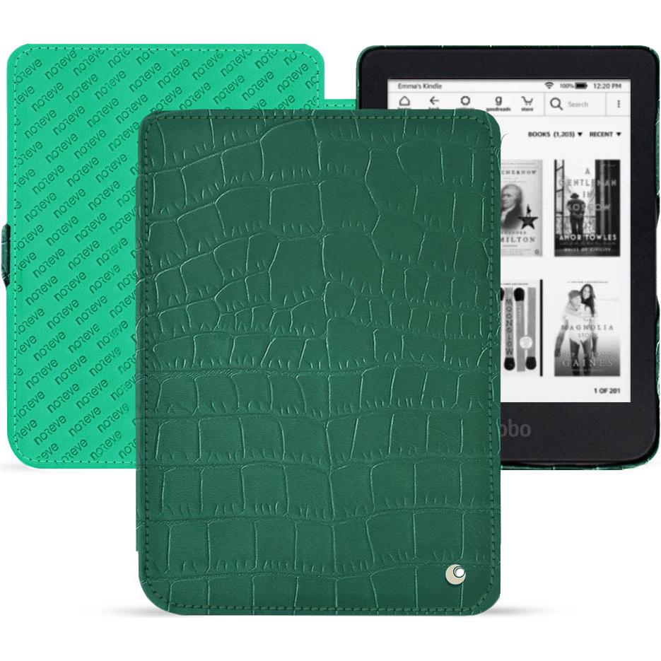 Noreve Lederschutzhülle horizontal (Kobo Clara 2e), Tablet Hülle, Grün