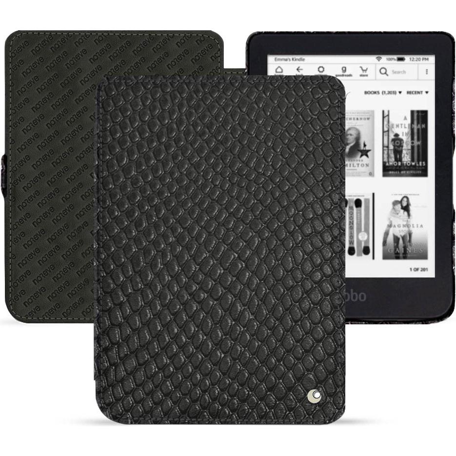 Noreve Lederschutzhülle horizontal (Kobo Clara 2e), Tablet Hülle, Schwarz