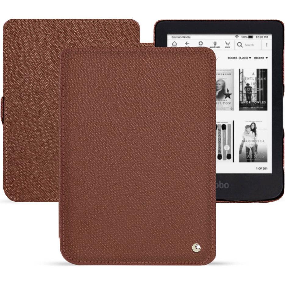 Noreve Lederschutzhülle horizontal (Kobo Clara 2e), Tablet Hülle, Braun