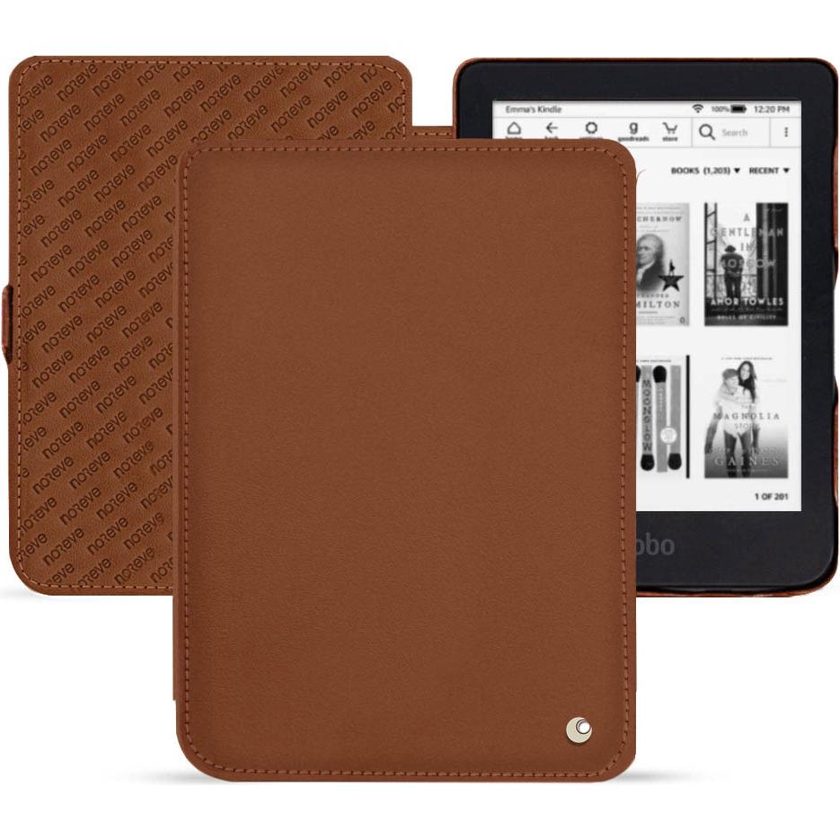 Noreve Lederschutzhülle horizontal (Kobo Clara 2e), Tablet Hülle, Braun