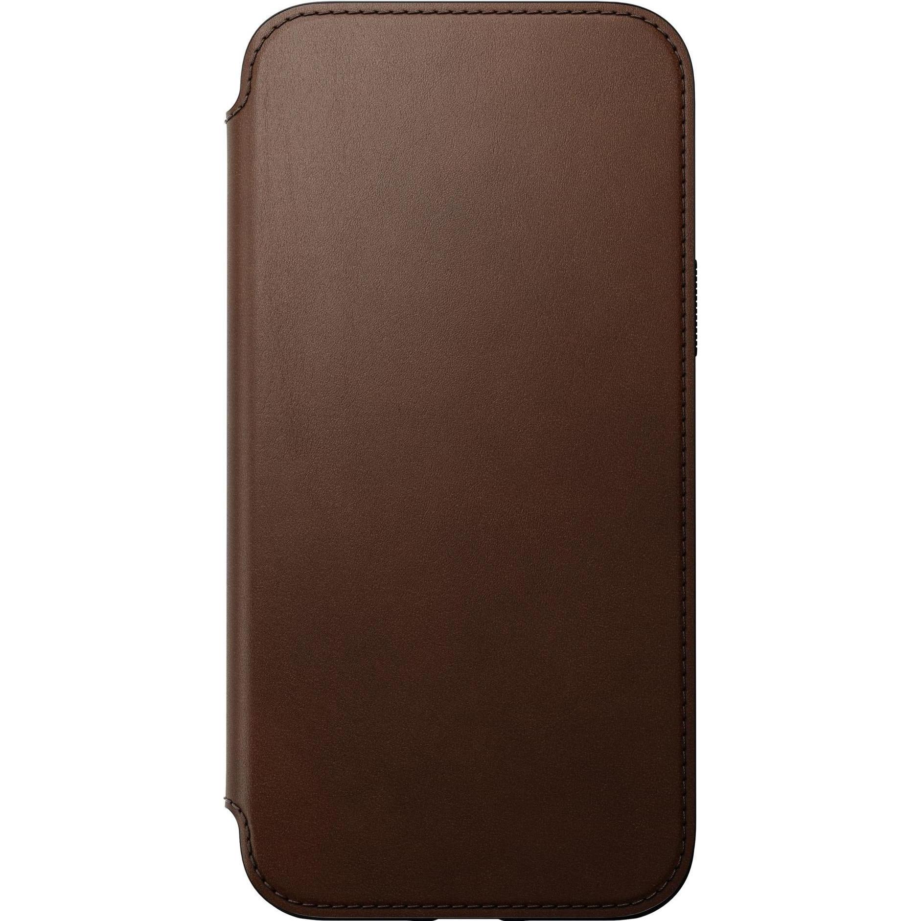 Thumbnail - Nomad Book Cover Modern Leather Folio iPhone 14 Plus Braun (Apple iPhone 14 Plus), Smartphone Hülle, Braun