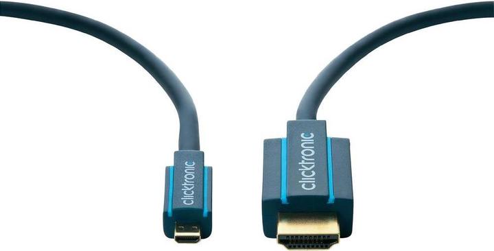 Image du produit clicktronic micro HDMI (Typ D) — HDMI (Typ A) (2 m, HDMI, 1.4)