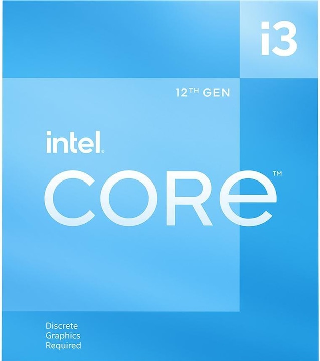 Actual product image Intel Core i3-12100F (LGA 1700, 3.30 GHz, 4 -Core)