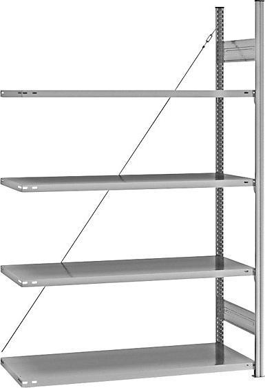 Actual product image eurokraft pro Shelf plug-in rack, galvanized