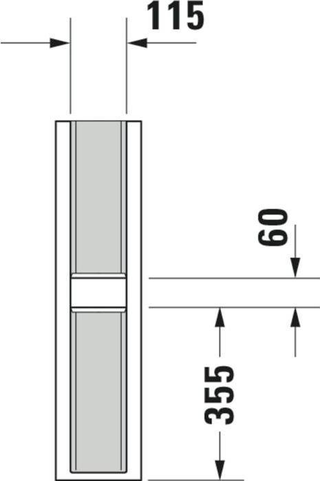 Actual product image Duravit Pedestal ME by Starck 175x210mm white (210 mm, 175 mm)