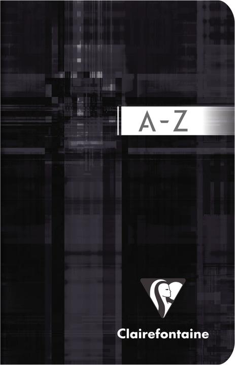 Actual product image Clairefontaine Notebook with index A - Z (90 x 140 mm, Checked, Soft cover)