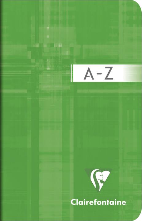 Actual product image Clairefontaine Notebook with index A - Z (90 x 140 mm, Checked, Soft cover)