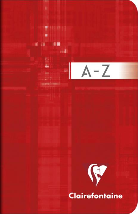 Actual product image Clairefontaine Notebook with index A - Z (90 x 140 mm, Checked, Soft cover)