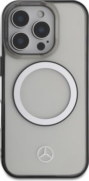 Actual product image Mercedes MEHMP16L23HUOKC iPhone 16 Pro 6.3" transparent hardcase Printed logo MagSafe (Apple iPhone 16 Pro)