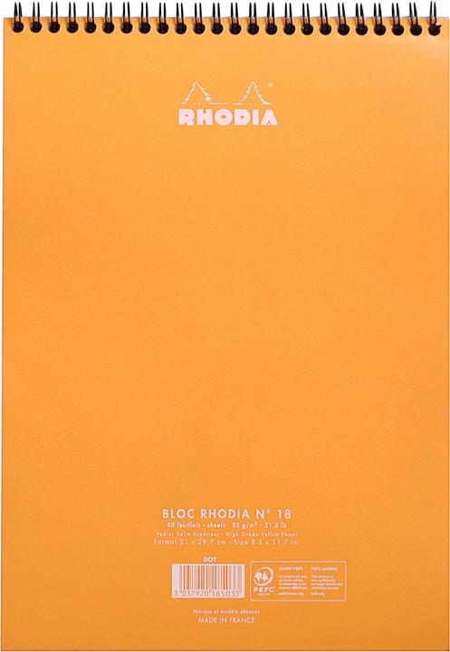 Produktbild Rhodia Notizblock (A4, Speziallineatur)