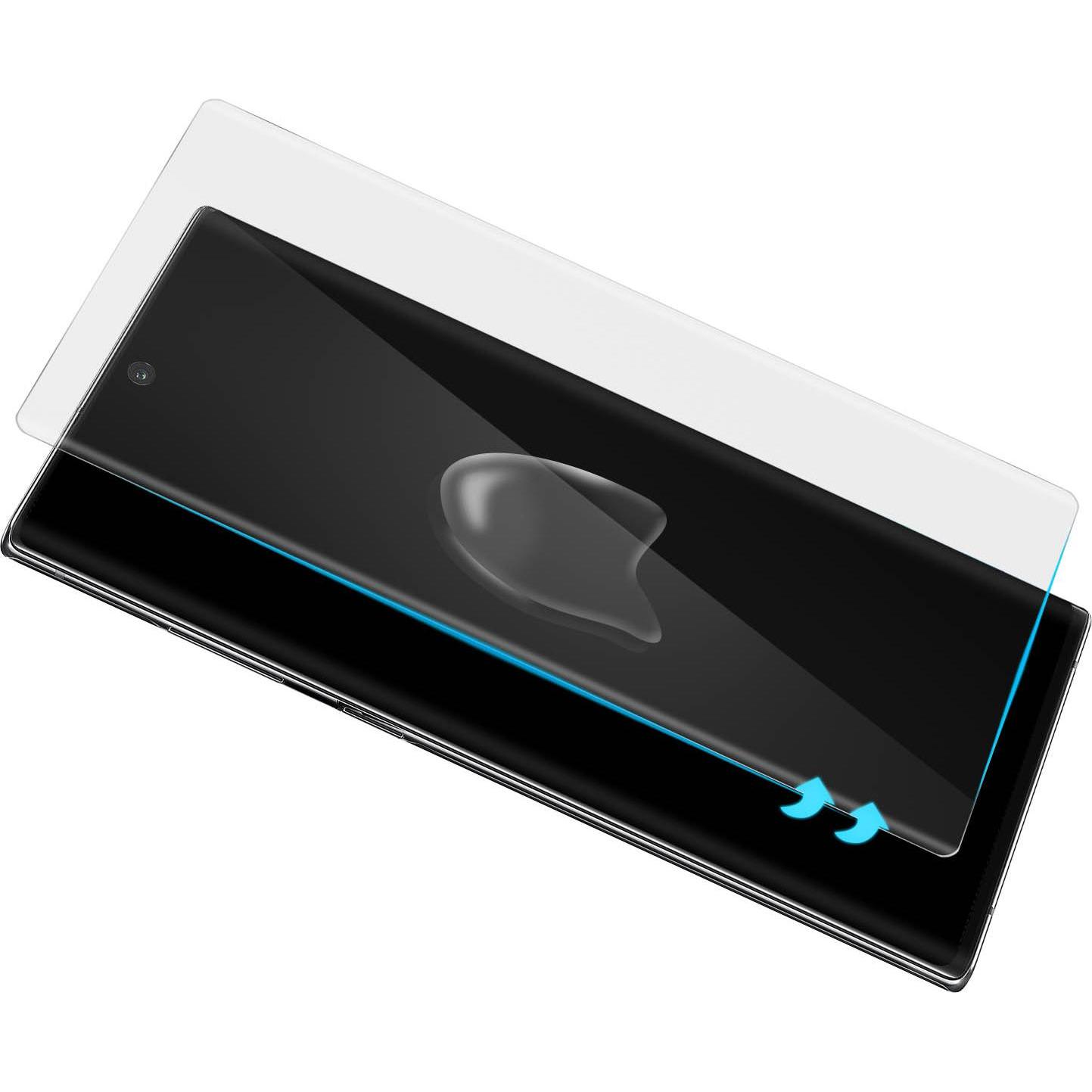 Thumbnail - Avizar Glas mit Flüssigkleber und UV-Licht (1 Stück, Samsung Galaxy Note 10), Smartphone Schutzfolie, Transparent