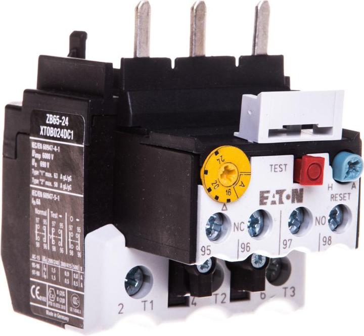 Actual product image Eaton ZB65 16-24A overload relay