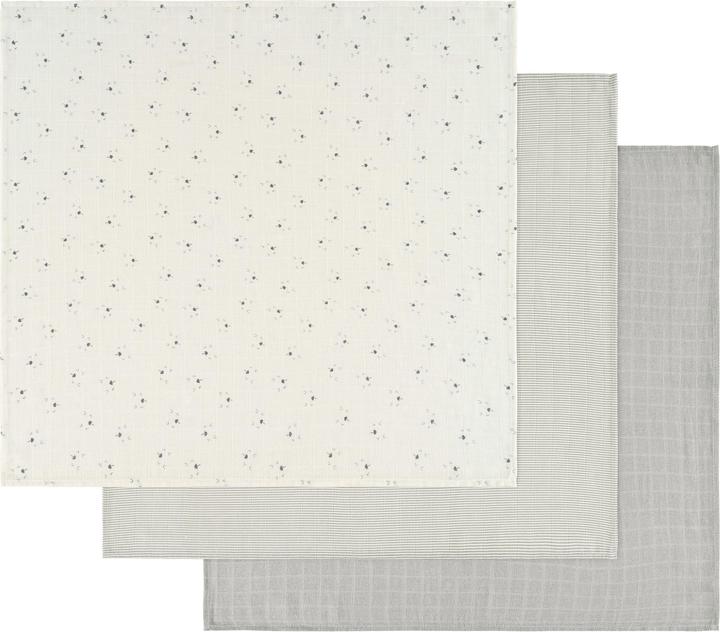 Image du produit Alvi Couches de gaze 'Faces' paquet de 3 (80 cm, 80 cm)