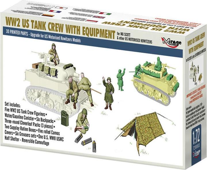 Image du produit Mirage Hobby WW2 US TANK CREW WITH EQUIPMENT for M8 SCOTT & other US MOTORISED HOWITZERS