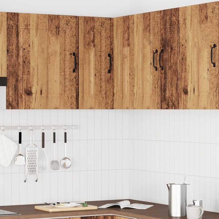 Immagine prodotto VidaXL Parete attrezzata ad angolo per cucina Kalmar in legno di recupero (57 x 57 x 60 cm)