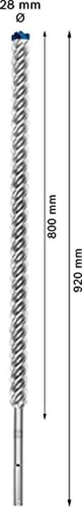 Produktbild Bosch Professional Zubehör EXPERT SDS max-8X Hammerbohrer, 28 x 800 x 920 mm (28 mm)
