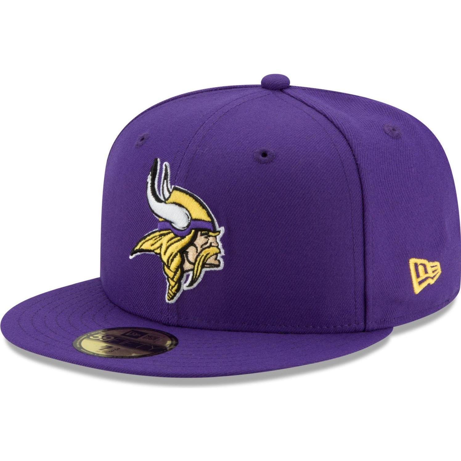 New Era, Herren, Cap, 59Fifty Cap - NFL ON FIELD Minnesota Vikings - 7 5/8, Violett, (7 5/8)