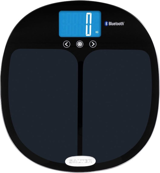 Salter 9192 BK3R Curve Bluetooth Smart Analyser Échelle de salle de bains noire (180 kg)