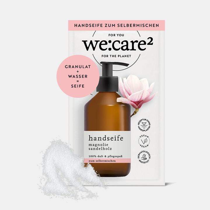 Actual product image we:care2 Handseifen-Granulat (Liquid soap, refill)