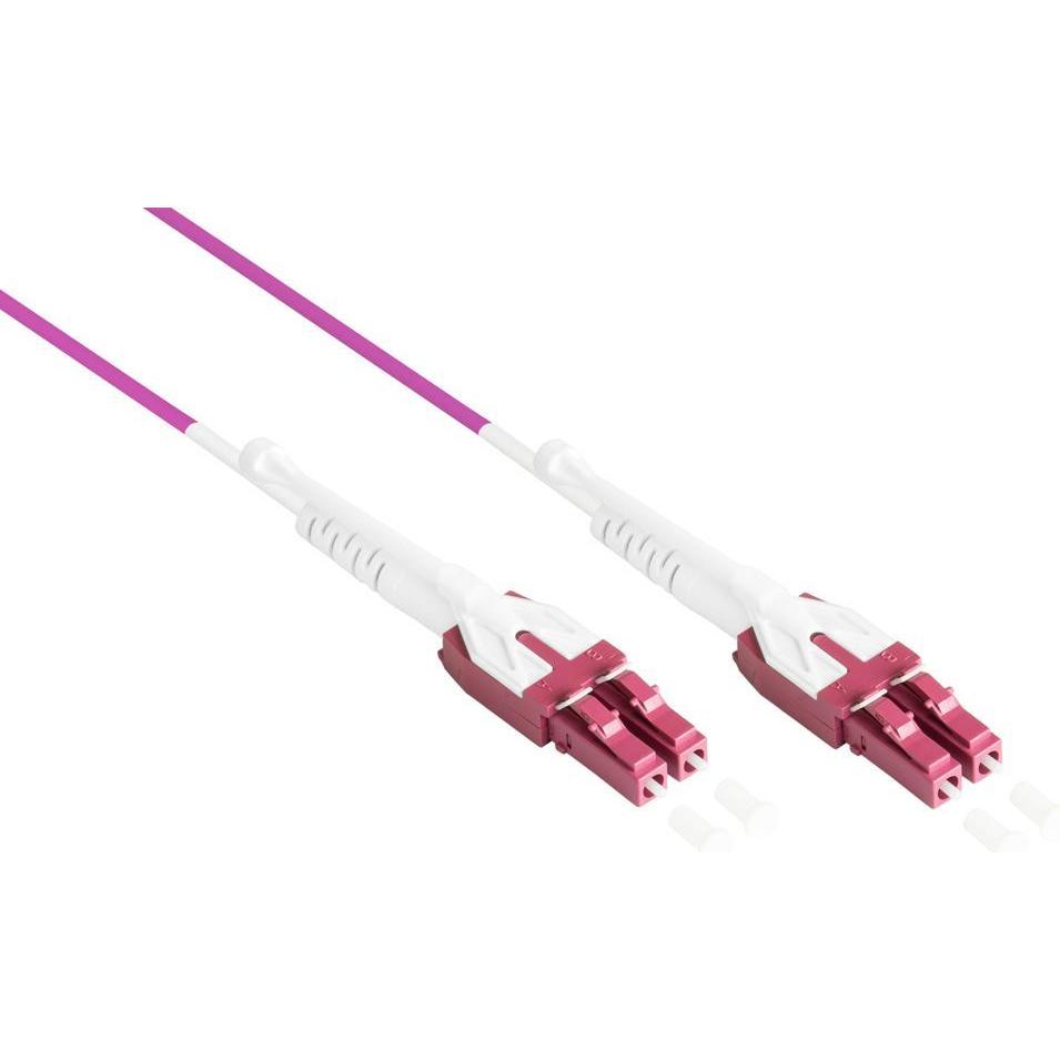 Thumbnail - Good Connections Patchkabel LWL Duplex OM4 (Multimode, 50/125) LC/LC, UNIBOOT, LSZH, austauschbare Polarität, Entrieg (C...