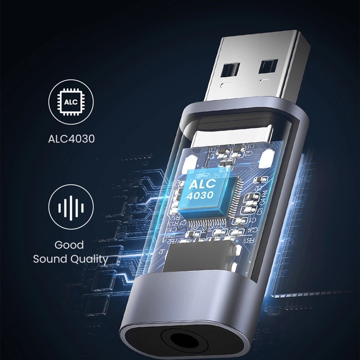 Actual product image Ugreen USB 2.0 to Audio Adapter USB Sound Card Stick (USB)