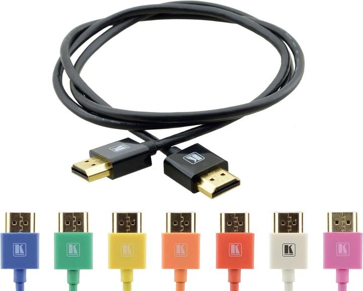 Produktbild C-HM/HM/PICO/WH-3 - weiss 0,9m HDMI-Kabel ultra duennes und hochfelxibles HDMI Kabel mit Eth (0.90 m, HDMI)