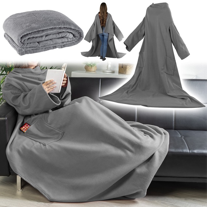 Immagine prodotto Wilson Gabor Coperta in pile con maniche (200 x 150 cm)