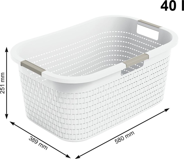 Image du produit Rotho Lot de 2 linges COUNTRY (50 l)