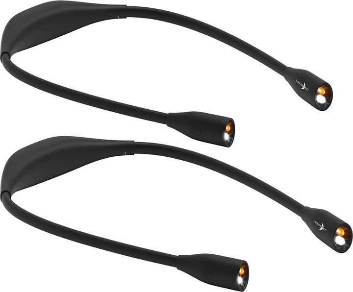 Produktbild Lunartec 2er-Set LED-Leseleuchte zum Umhängen (31 cm)