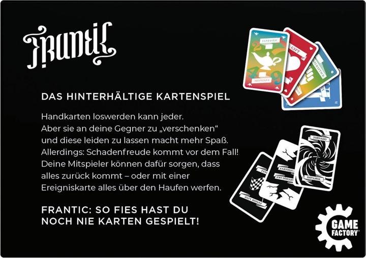 Produktbild Game Factory Frantic (DE Version) (Deutsch, 2 - 8 Spieler)