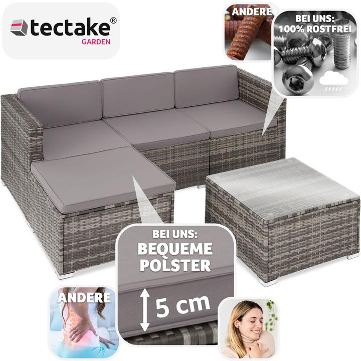 Image du produit tectake Salon en rotin Lignano