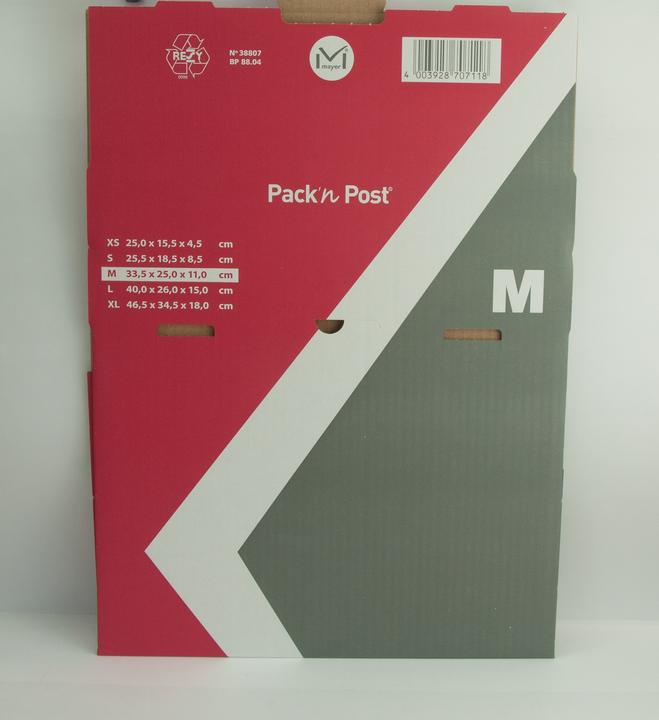 Immagine prodotto Mayer-Network Scatola di spedizione M 335x250x110mm (1 pz., 33.10 x 24.10 x 10.40 cm)