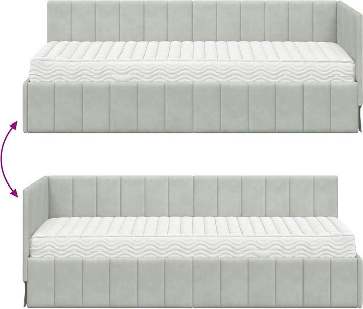 Image du produit vidaXL Eckbettgestell (80 x 200 cm)