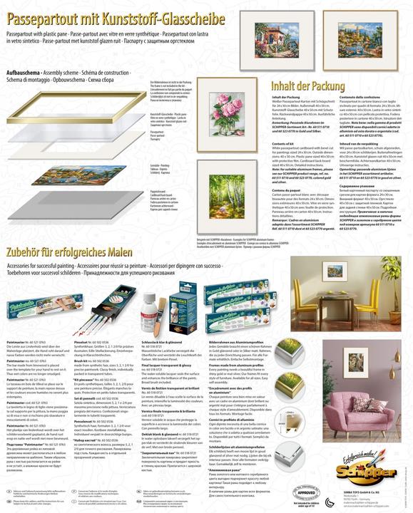 Image du produit Schipper 605320835 Peinture par numéros - Passe-partout pour format 24 x 30 cm avec verre en plastique (24 x 30 cm)