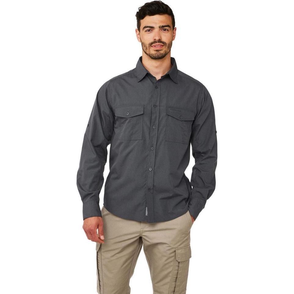 Thumbnail - Craghoppers, Herren, Hemd, Kiwiangarmhemd, Grau, (3XL)