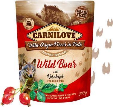 Image du produit Carnilove Dog Adult Pouch Paté gibier & cynorrhodon (Adulte, 1 pcs, 300 g)