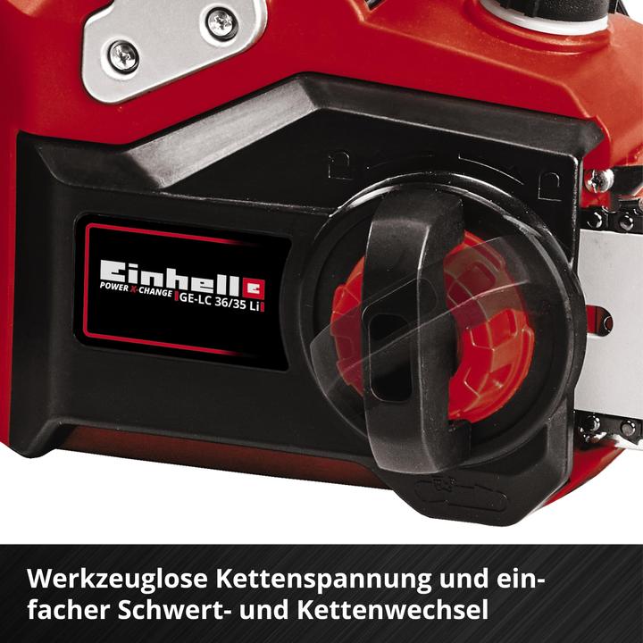 Produktbild Einhell PROFESSIONAL Akku-Kettensäge GP-LC 36/35 Li + 2x Starterset 4,0 Ah (Akku Kettensäge)