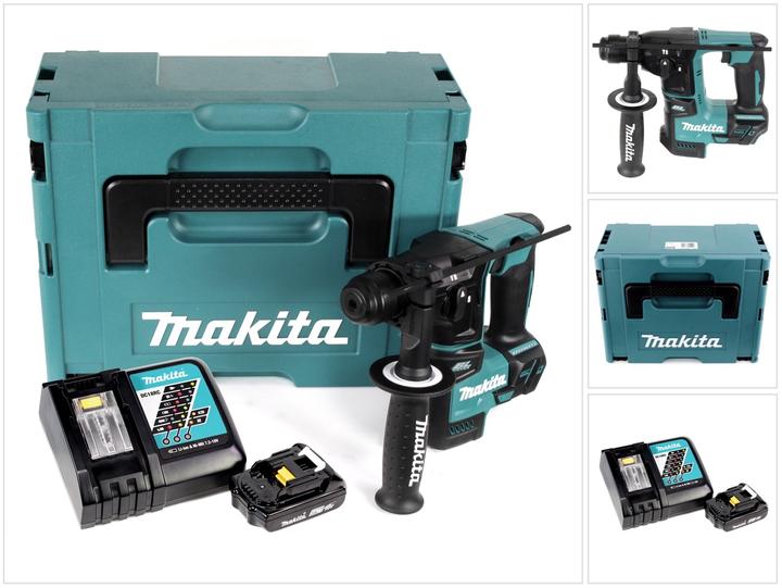 Produktbild Makita DHR 171 RA1J Akku Bohrhammer 18 V 1,20 J SDS Plus Brushless + 1x Akku 2,0 Ah + Ladegerät +