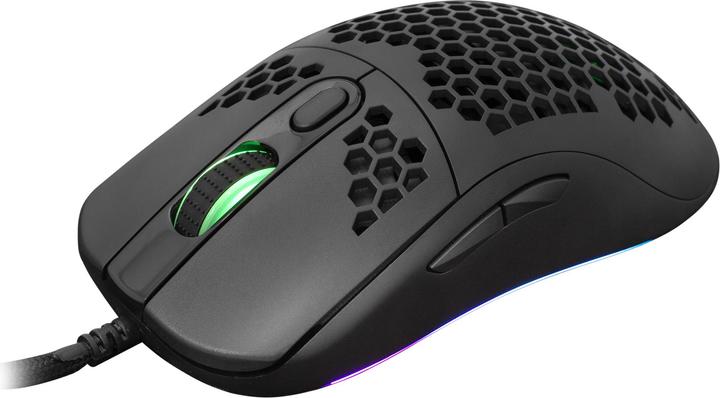 Actual product image White Shark Extremely light gaming mouse Galahad Black, 72g (Cable)