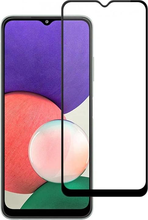 Screenguard Samsung Galaxy A22 5G Full Screen Panzerglas Schutzfolie 2.5D 9H (1 Stück, Samsung Galaxy A22 5G)