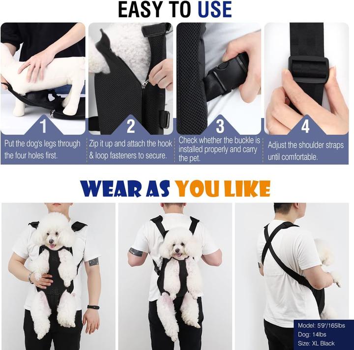 Actual product image Pawaboo Haustier Rucksack für kleine Hunde und Katzen bis 7,7 kg (Cat, Dog, Breathable)